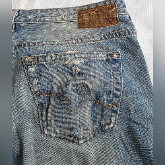 Adriana Goldschmeid Women's Distressed Slim Straight Leg Jeans, Waist 31 - Picture 9 of 16